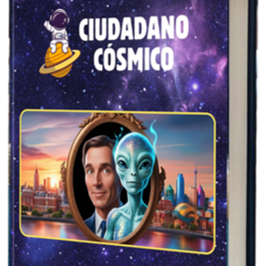 Ciudadano Cósmico En un formato híbrido entre novela de ficción y teatro, se conjuga el humor, la espiritualidad y las creencias terrenales con la sabiduría ancestral universal. Se comparte el proceso del despertar interno del protagonista que lo lleva a conocer su linaje h