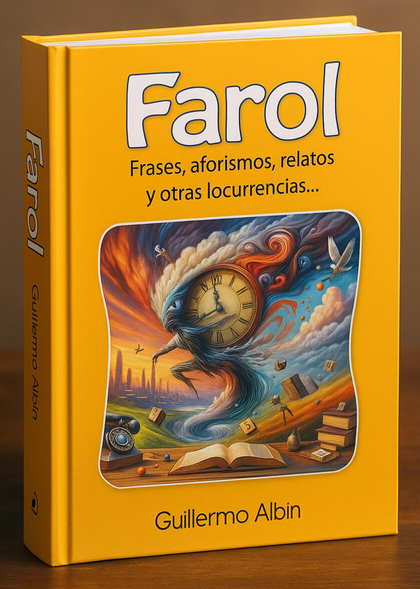 FAROL, es un acrónimo formado por las palabras: frases, aforismos, relatos y otras locurrencias. El contenido, en sus distintos formatos literarios son cosquillas para la mente, que invitan a reflexionar y encontrar una manera más divertida de ver la vida,